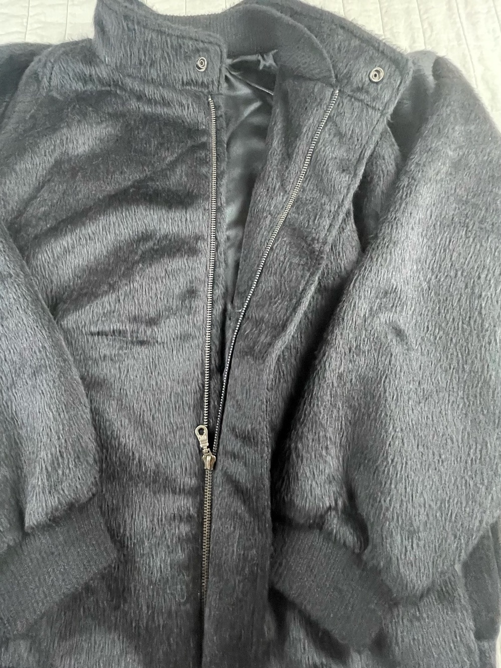 Everything Alpaca Peruvian Black Jacket Large (oversized fit see notes ) Unisex - Picture 4 of 8